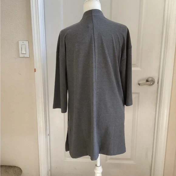 J. Jill Charcoal Heather Cardigan M - Picture 4 of 7